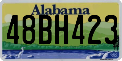 AL license plate 48BH423
