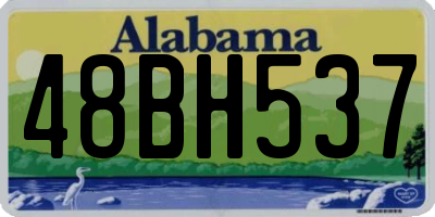 AL license plate 48BH537