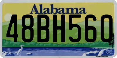 AL license plate 48BH560