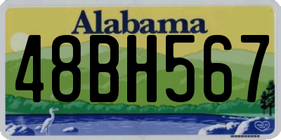 AL license plate 48BH567