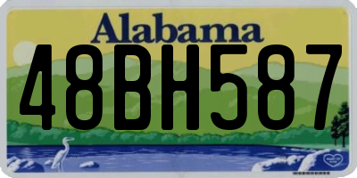 AL license plate 48BH587