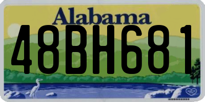 AL license plate 48BH681