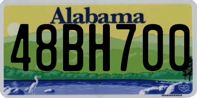 AL license plate 48BH700