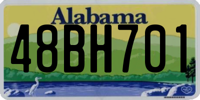 AL license plate 48BH701