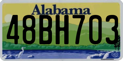 AL license plate 48BH703