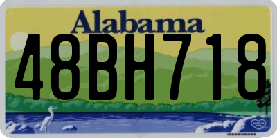 AL license plate 48BH718