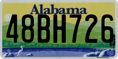 AL license plate 48BH726
