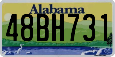AL license plate 48BH731