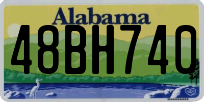 AL license plate 48BH740