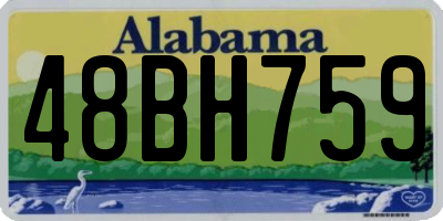 AL license plate 48BH759