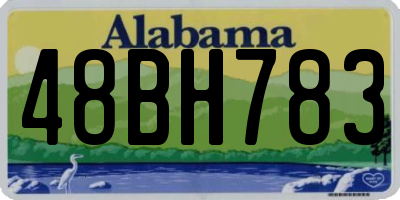 AL license plate 48BH783