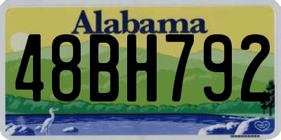 AL license plate 48BH792