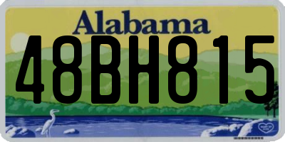 AL license plate 48BH815