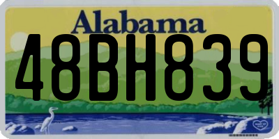 AL license plate 48BH839