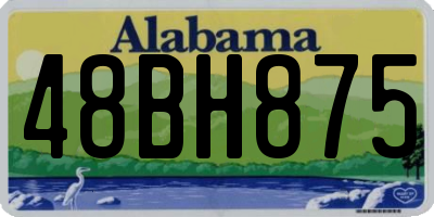 AL license plate 48BH875