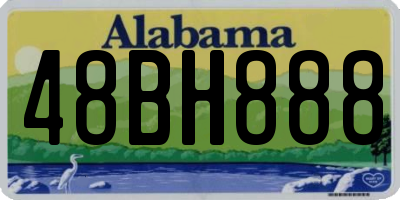 AL license plate 48BH888