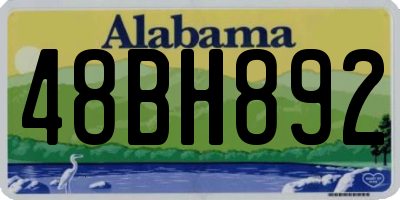 AL license plate 48BH892