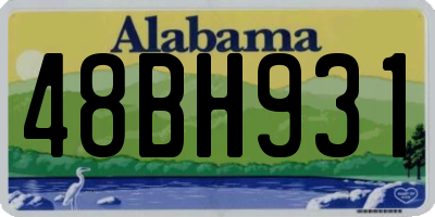 AL license plate 48BH931