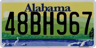 AL license plate 48BH967