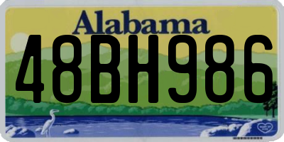 AL license plate 48BH986