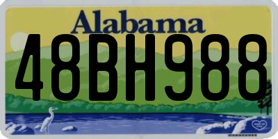 AL license plate 48BH988