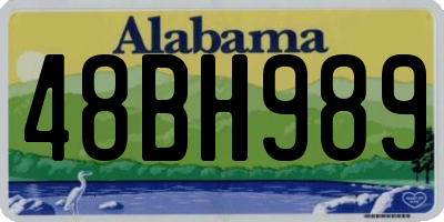 AL license plate 48BH989