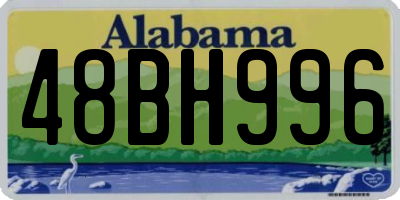 AL license plate 48BH996