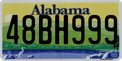 AL license plate 48BH999