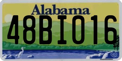 AL license plate 48BI016