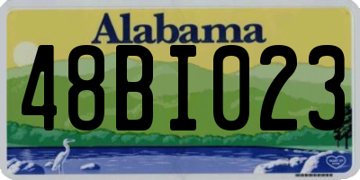 AL license plate 48BI023