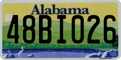 AL license plate 48BI026