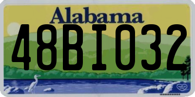 AL license plate 48BI032