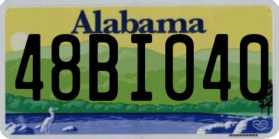 AL license plate 48BI040