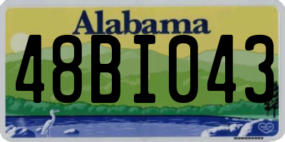 AL license plate 48BI043