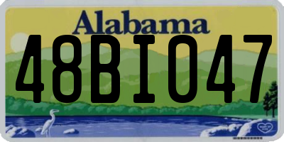 AL license plate 48BI047
