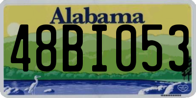 AL license plate 48BI053