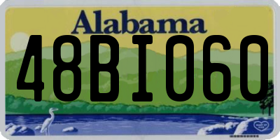 AL license plate 48BI060