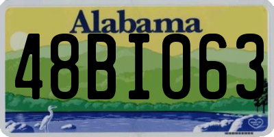 AL license plate 48BI063