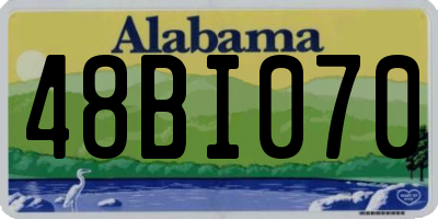 AL license plate 48BI070