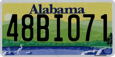 AL license plate 48BI071