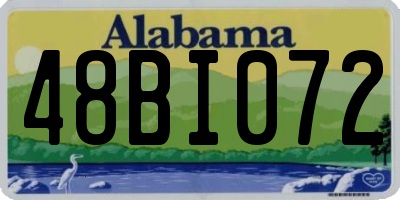 AL license plate 48BI072