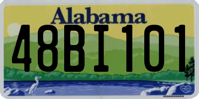 AL license plate 48BI101