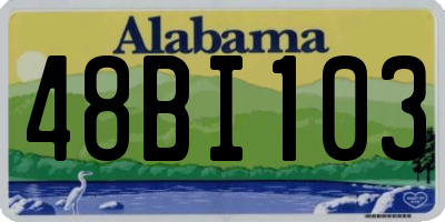 AL license plate 48BI103