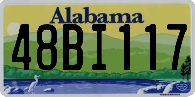 AL license plate 48BI117