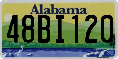 AL license plate 48BI120