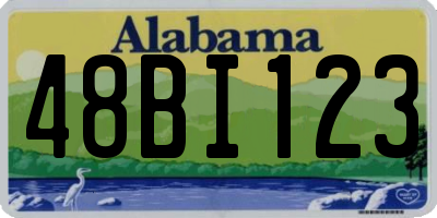 AL license plate 48BI123