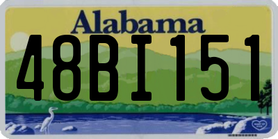 AL license plate 48BI151