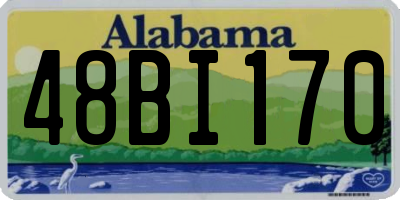 AL license plate 48BI170