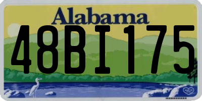 AL license plate 48BI175