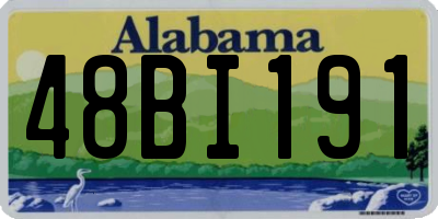 AL license plate 48BI191
